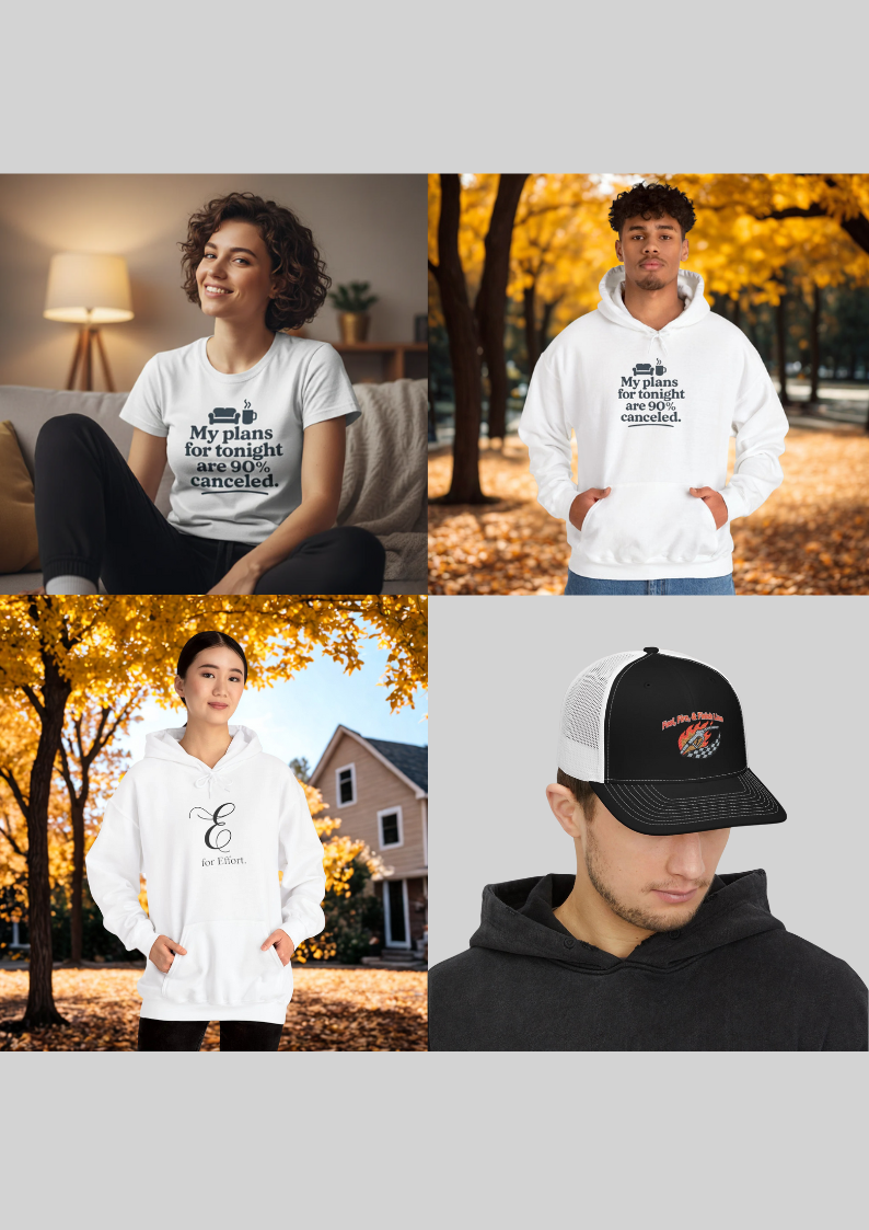 Red Fire & Finish Line Trucker Hat