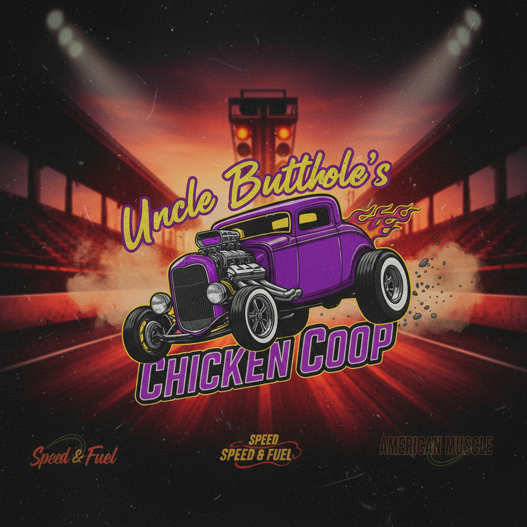 Rev Up Your Style: The Story Behind Uncle Butthole's Chicken Coop Hot Rod Hoodie