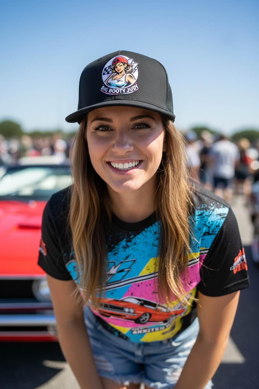 Big Booty Judy Black Snapback Daytime Lifestyle - Woman